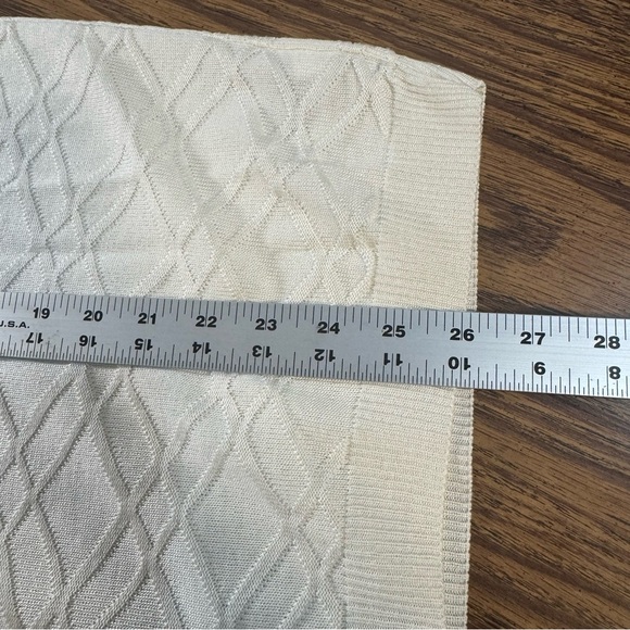 NWT Alfred Dunner Ivory Knit Top. Size L - Picture 6 of 6